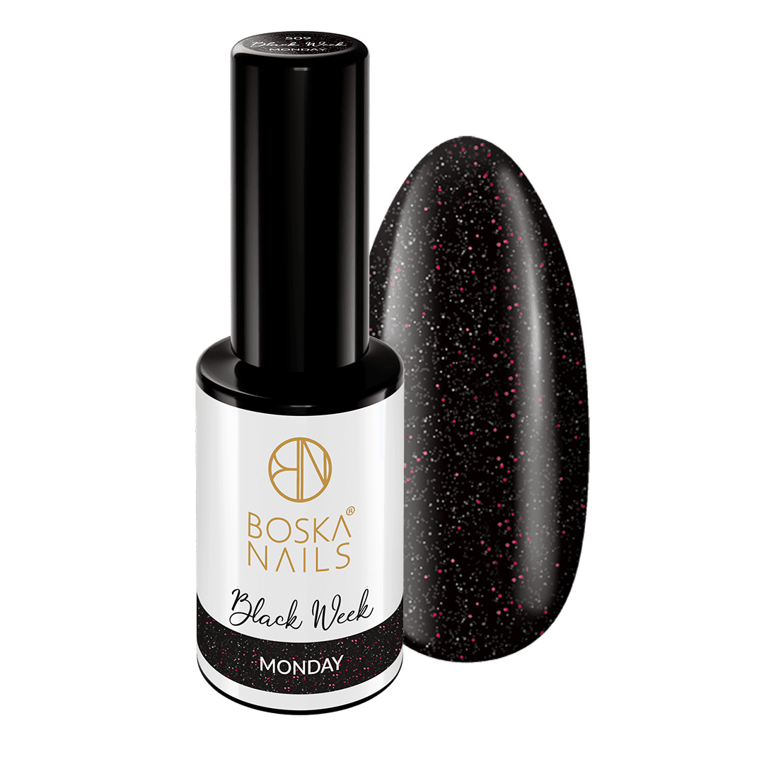 Lakier Hybrydowy Black Week no 509 Monday Boska Nails 6 ml